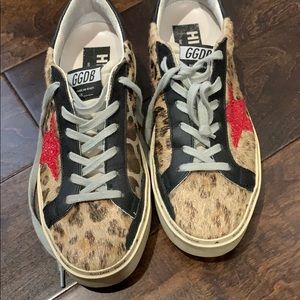 Golden goose platform leopard sneaker 8